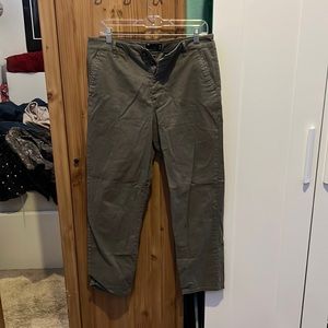 ASOS mens green chino pants - size 32 by 32
